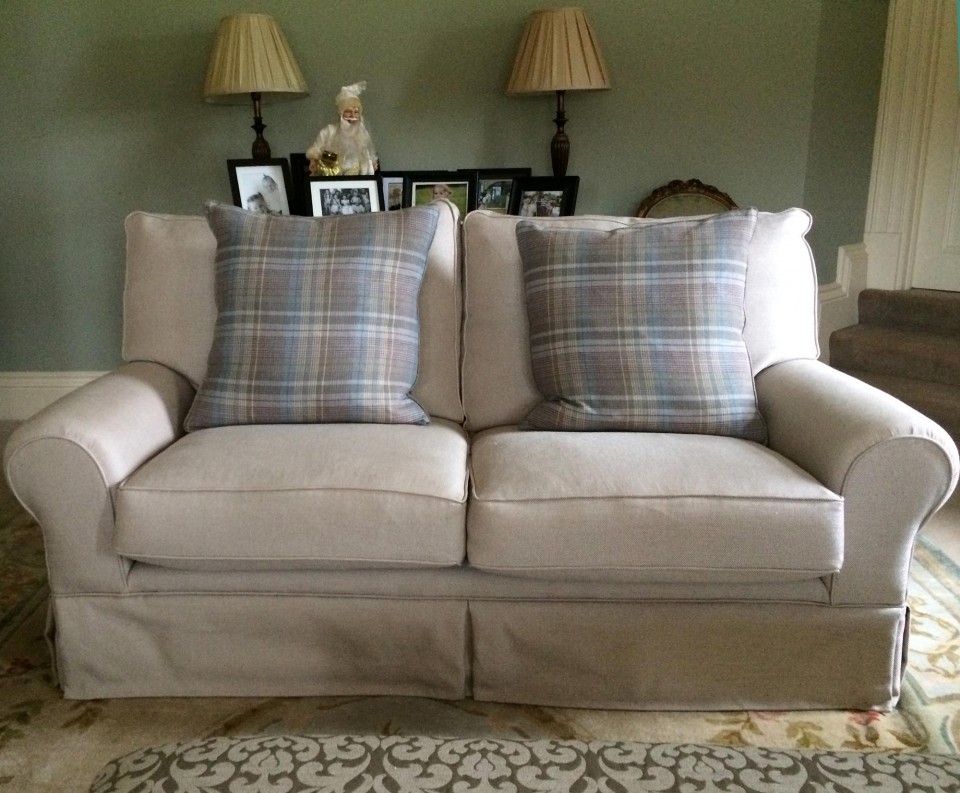 Reupholstered Laura Ashley Sofa