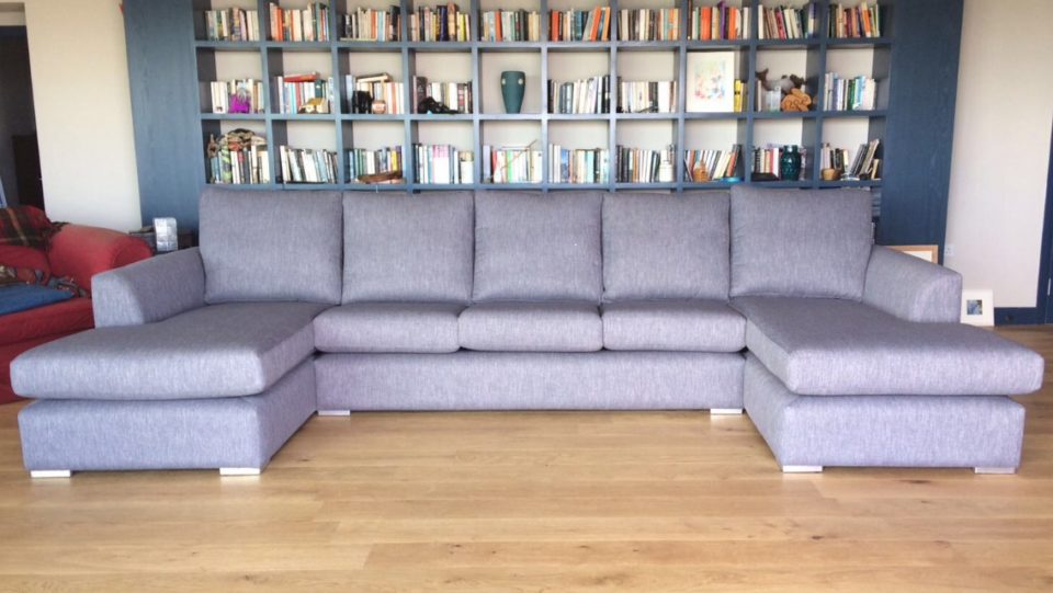 Large grey sofa