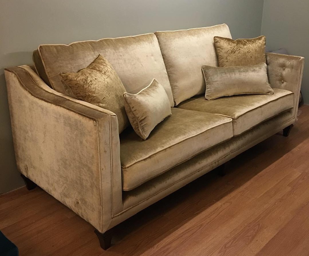 gold velvet sofa bed